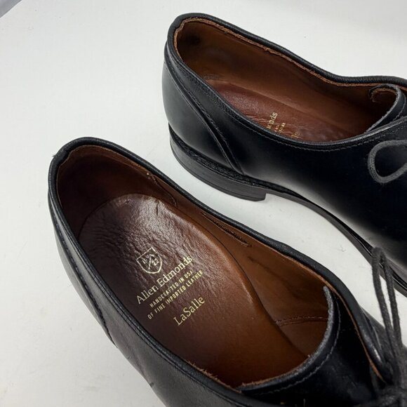 Allen Edmonds men\'s LaSalle dress shoes 12 D oxford derby lace up black leather